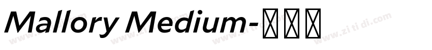 Mallory Medium字体转换